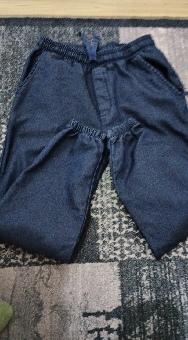 Erkek Çocuk Bol Kesim Kot görünümlü Pantolon - Görsel 2