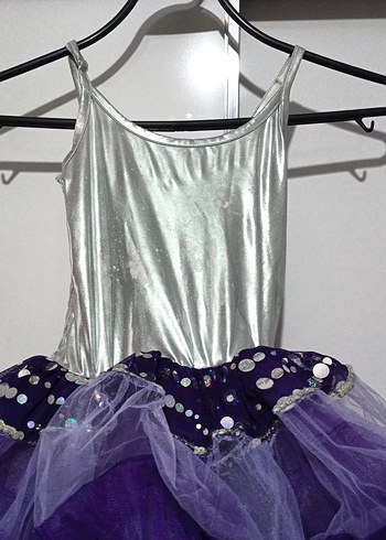 Mor Fırfırlı Kız Çocuk Elbisesi - Görsel 4