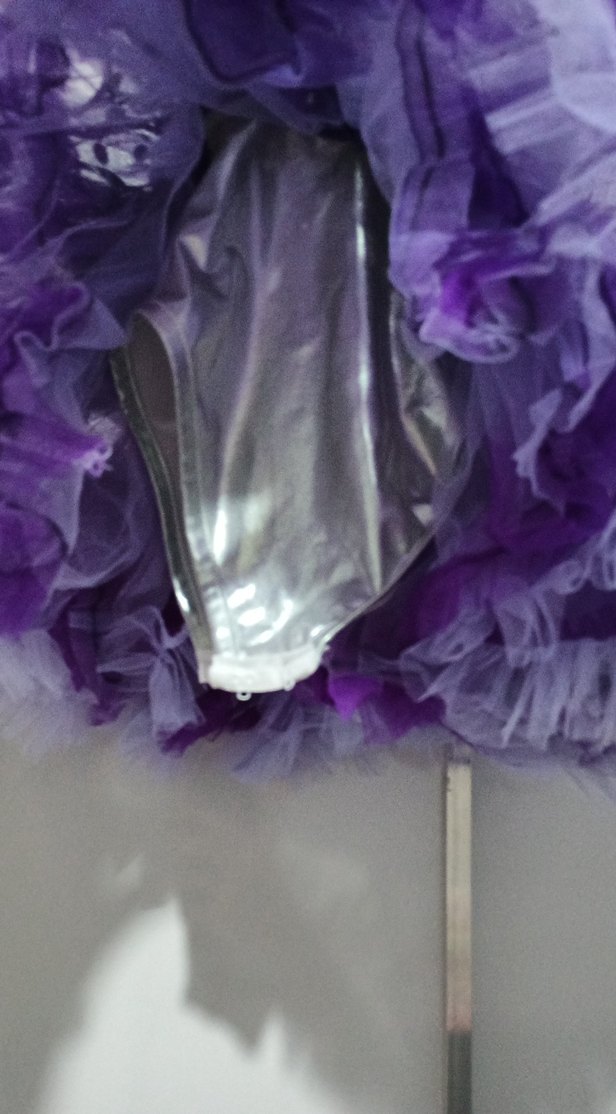 Mor Fırfırlı Kız Çocuk Elbisesi - Görsel 3