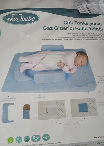 Çok Fonksiyonlu Gaz Giderici bebek Reflü Yatağı - Görsel 2