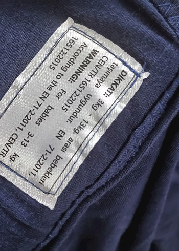 Koyu Mavi Bebek Taşıma Askısı sling - Görsel 3