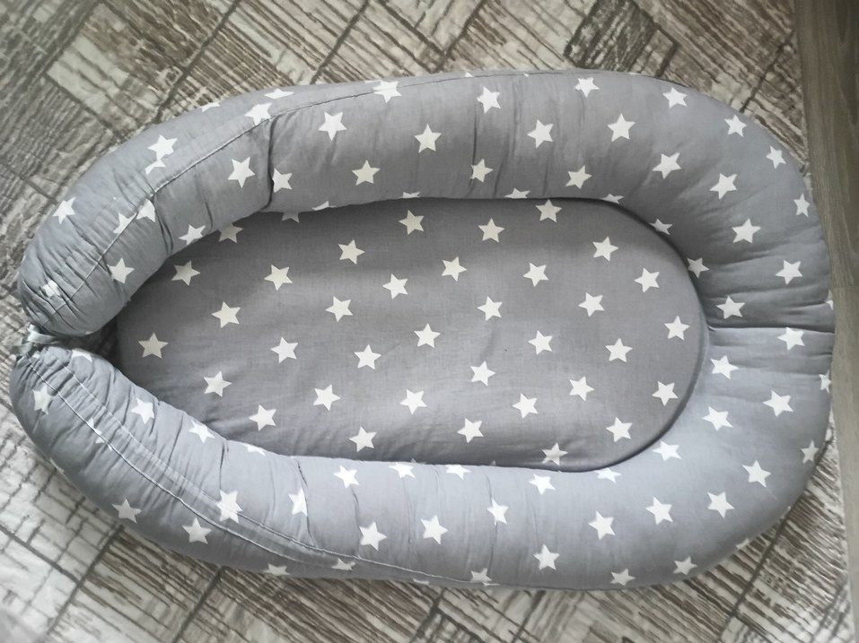 Gri Yıldız Desenli Bebek Uyku Seti babynest - Görsel 3