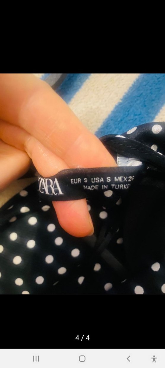 Kadın Siyah Puantiyeli Kemerli Uzun Tulum - Görsel 4