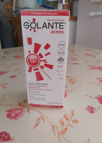 Solante Acnes SPF50+ Güneş Koruyucu Losyon - Görsel 2
