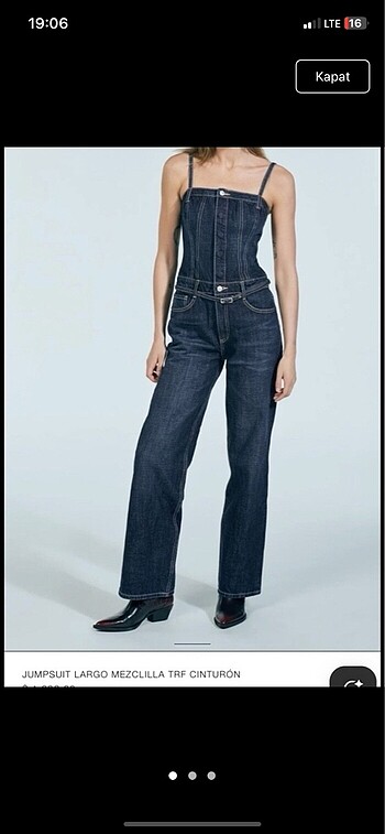 Zara denim tulum