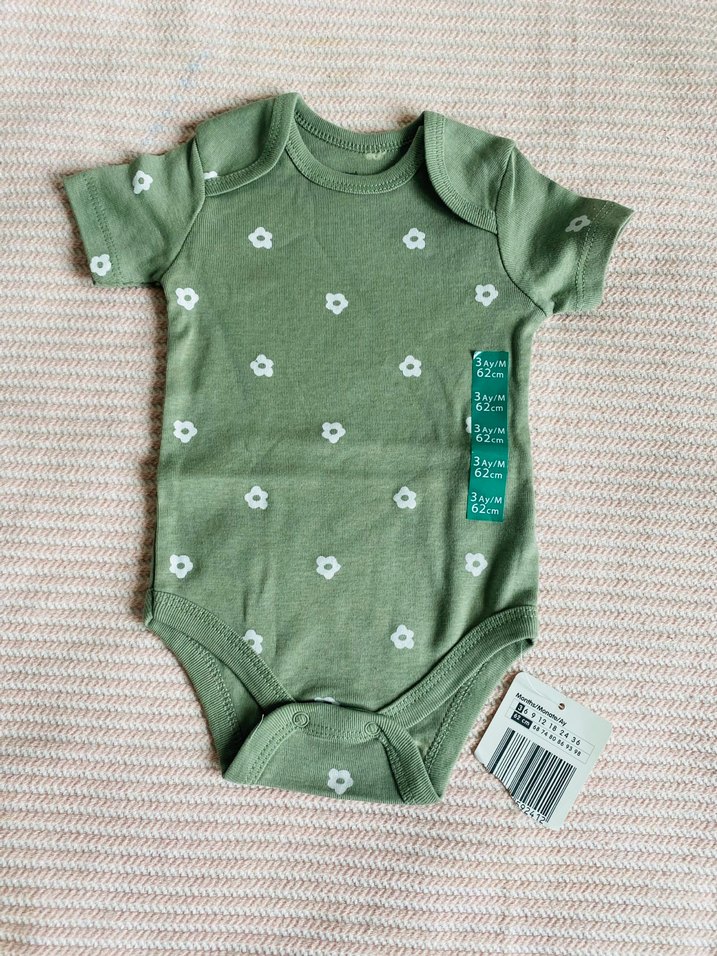 Kısa Kollu Bebek Body - Görsel 2