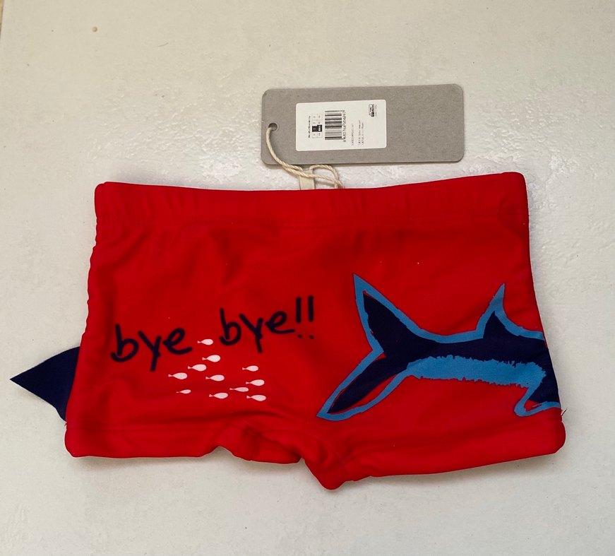 Erkek Çocuk Renkli Baskılı Kırmızı Mayo - Görsel 2