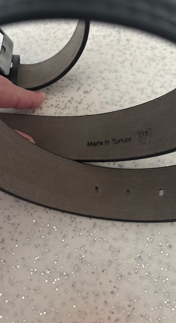 Siyah Erkek Biker Kemer - Görsel 2