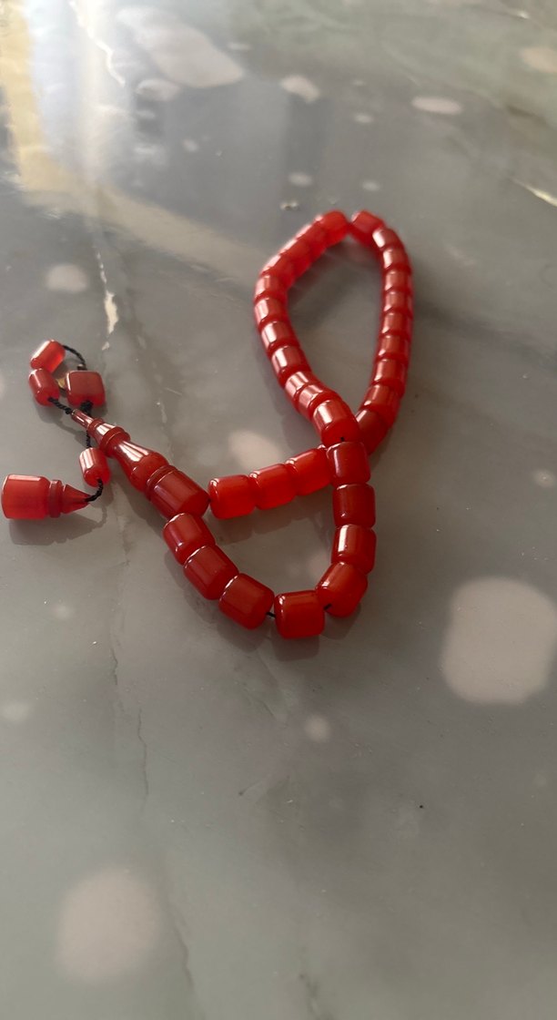 Kırmızı Bohem Erkek Tesbih - Görsel 2