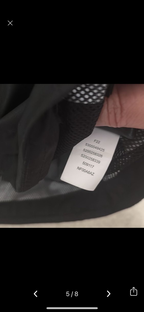 Tehe North AFCA erkek S beden orijinal ürün - Görsel 2