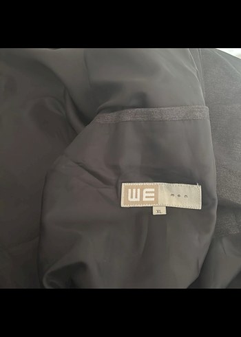 Siyah Keten Fermuarlı bayan midi ceket - Görsel 5