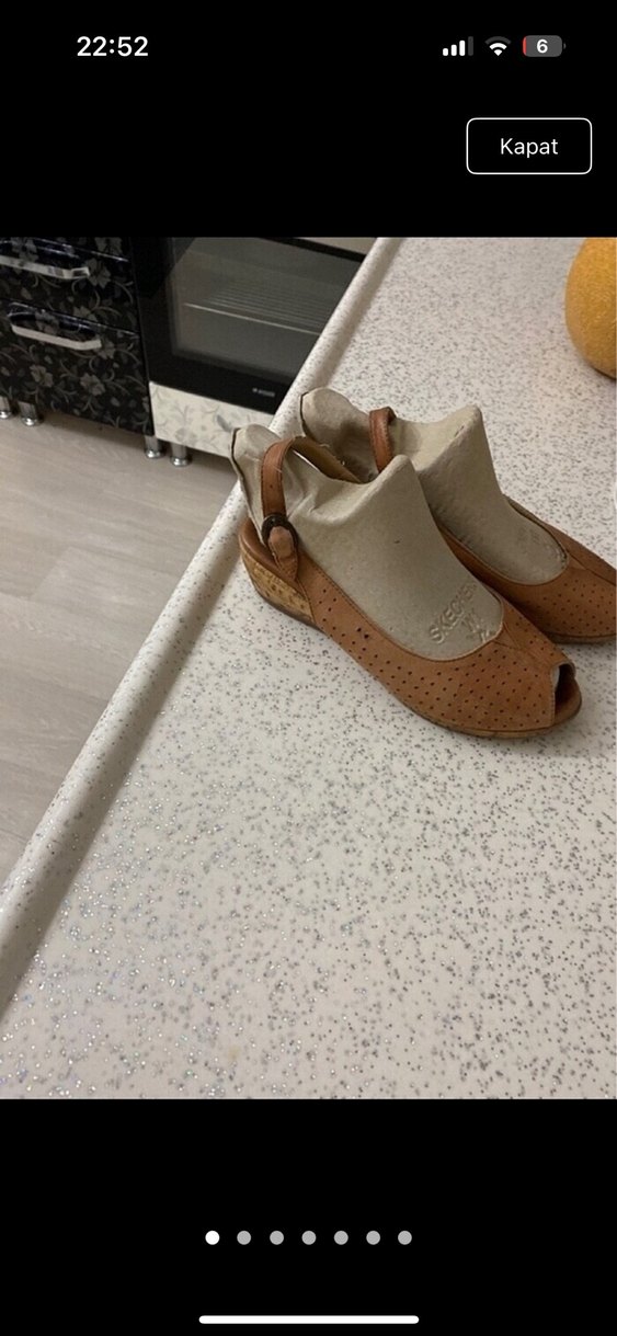 Bej Süet Kadın Dolgu Topuklu Sandalet - Görsel 3