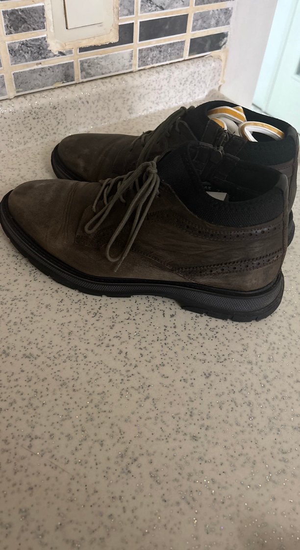 Kahverengi Süet Erkek Botları - Görsel 2