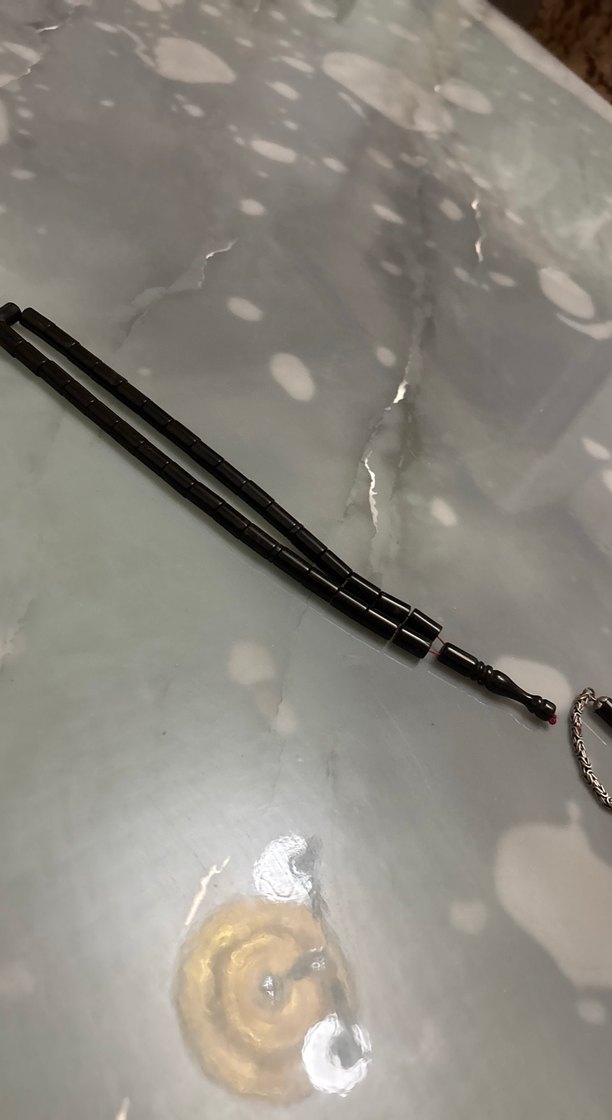 Siyah Minimalist Erkek Tesbih - Görsel 2