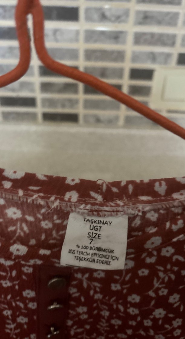 Kahverengi Uzun Kollu Piliseli Bohem Elbise - Görsel 4