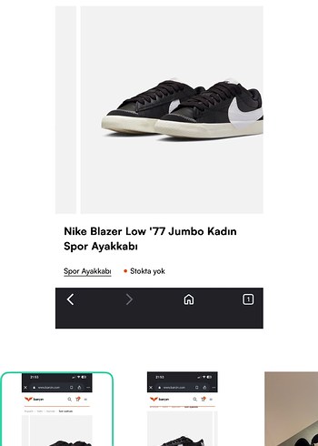 Nike Blazer Low 77 Jumbo Kadin Spor Ayakkabi