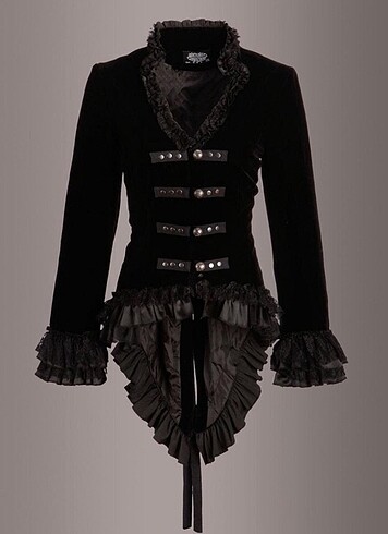 Gotik kadife korse ceket