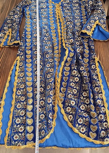 kadife kaftan bindallı takım - Görsel 4