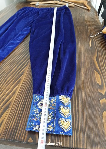 kadife kaftan bindallı takım - Görsel 5