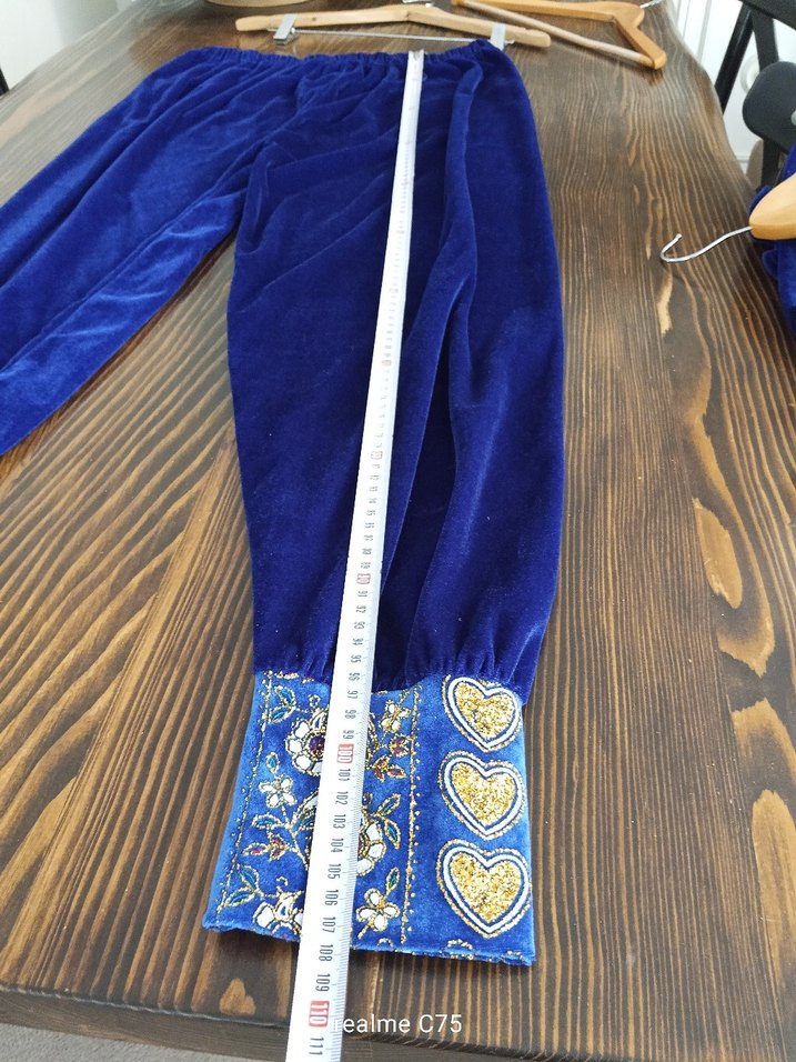 kadife kaftan bindallı takım - Görsel 5