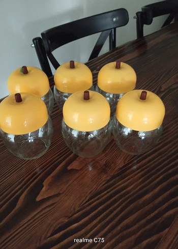 Sarı Kapaklı Cam Saklama Kavanozları - Görsel 5