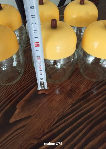 Sarı Kapaklı Cam Saklama Kavanozları - Görsel 4