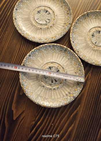 Bej Nakışlı Bohem Tabak Seti - Görsel 2