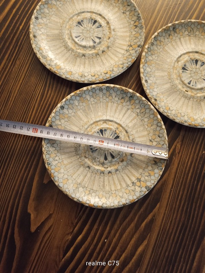 Bej Nakışlı Bohem Tabak Seti - Görsel 2