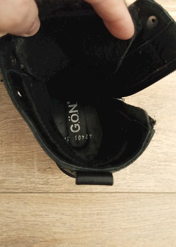 Gön Deri gön Deri Kürklü Goth Botlar