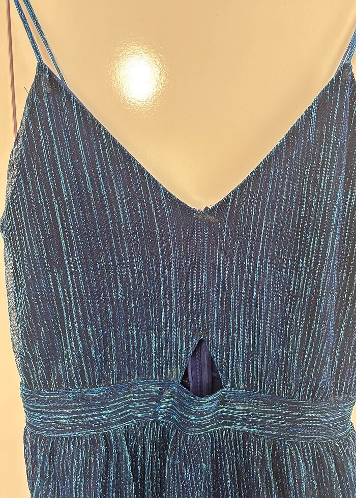 Mavi Abiye Elbise - Görsel 3