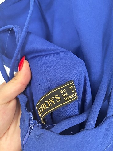 Mavi Abiye Elbise - Görsel 5