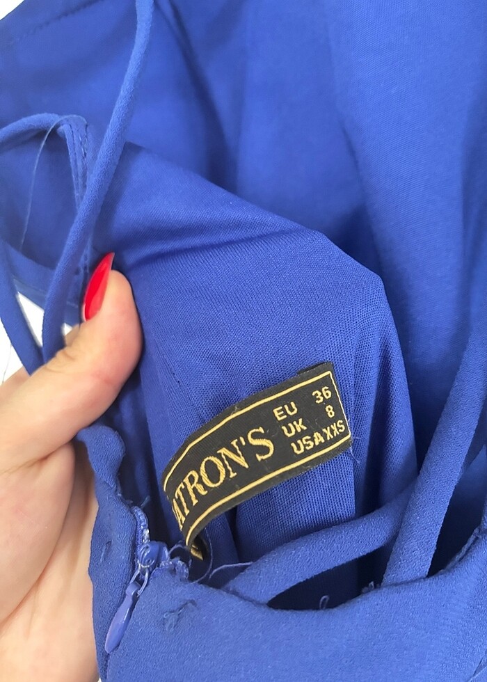 Mavi Abiye Elbise - Görsel 5