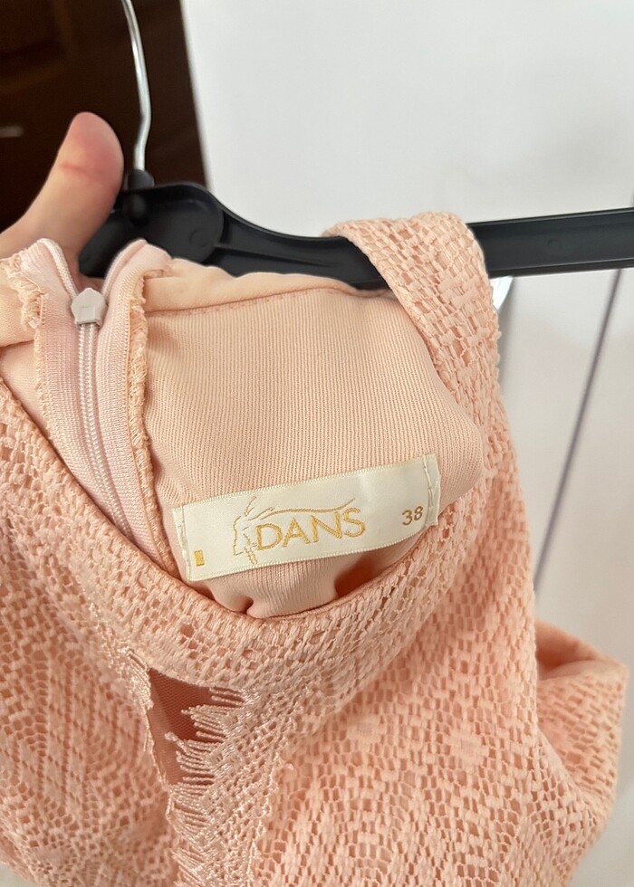 Pudra Midi Elbise - Görsel 2