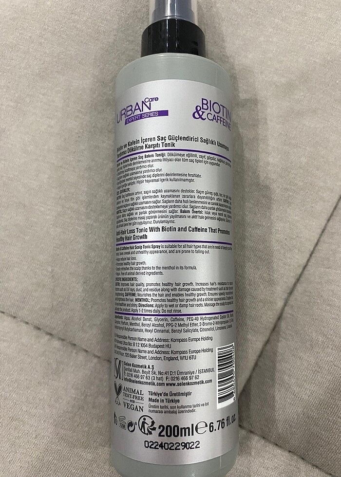 Urban Saç Toniği - Görsel 2