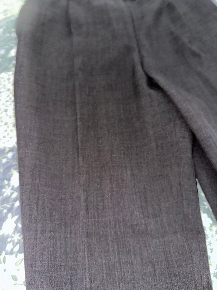 VİTRİN MARKA Gri Normal Kesim Pilili Kumaş Kadın Pantolon - Görsel 3