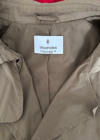 Düğmeli Bej Midi Keten Kadın Trençkot - Görsel 2