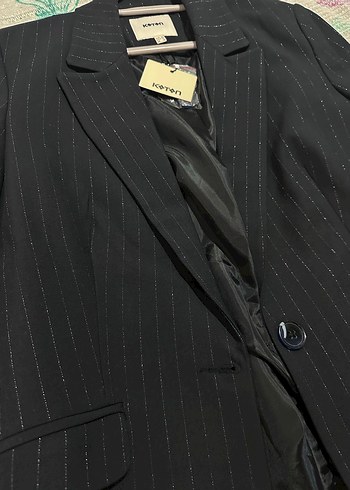 Kadın lacivert blazer ceket - Görsel 2