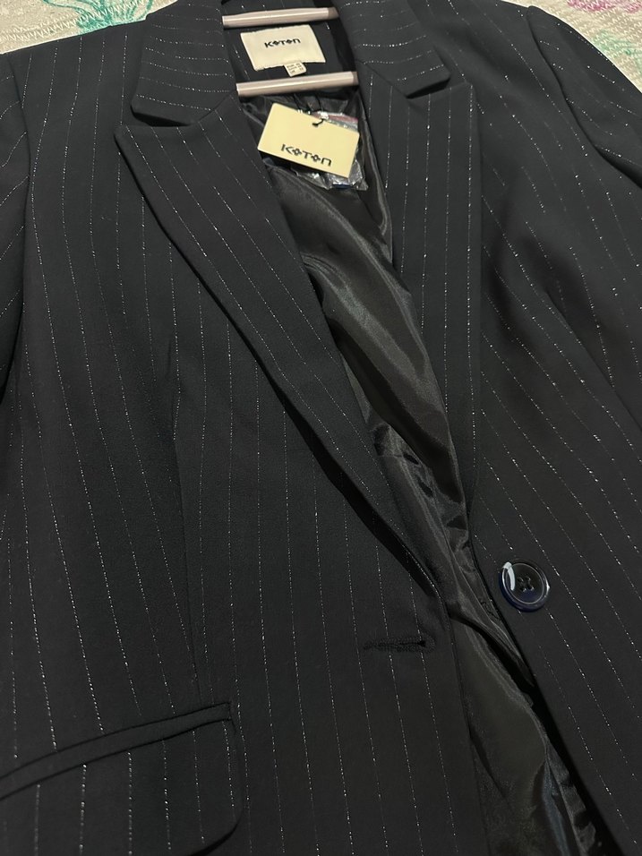 Kadın lacivert blazer ceket - Görsel 2