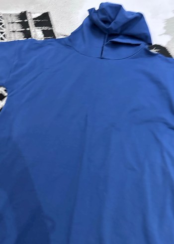 Lacivert Kısa Kollu elbise - Görsel 2