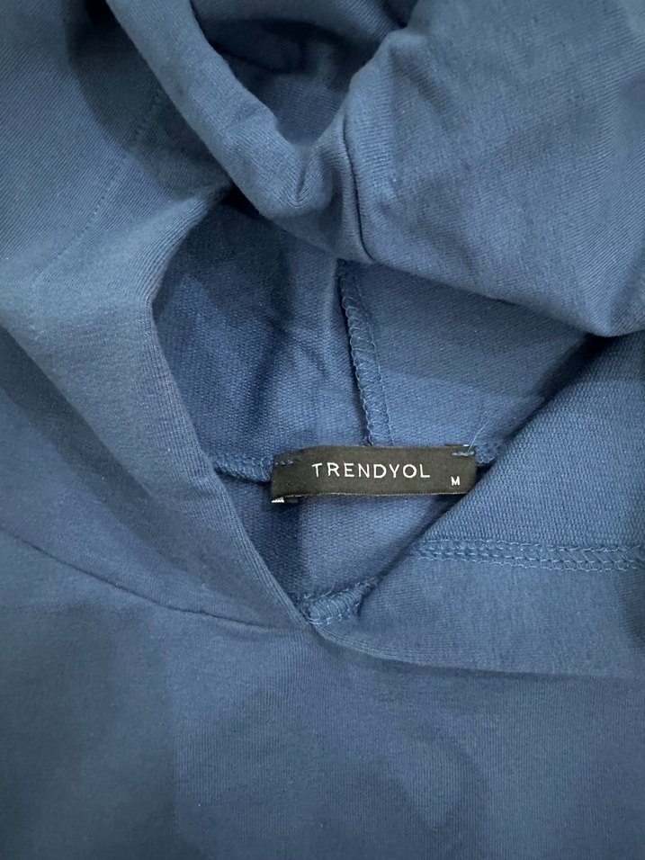 Lacivert Kısa Kollu elbise - Görsel 3