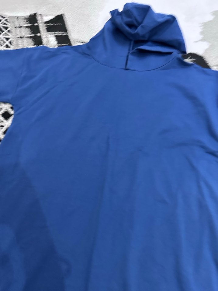 Lacivert Kısa Kollu elbise - Görsel 2