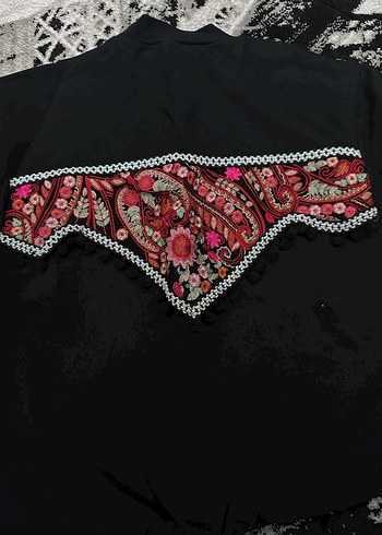 Siyah V Yaka Sweatshirt - Görsel 5