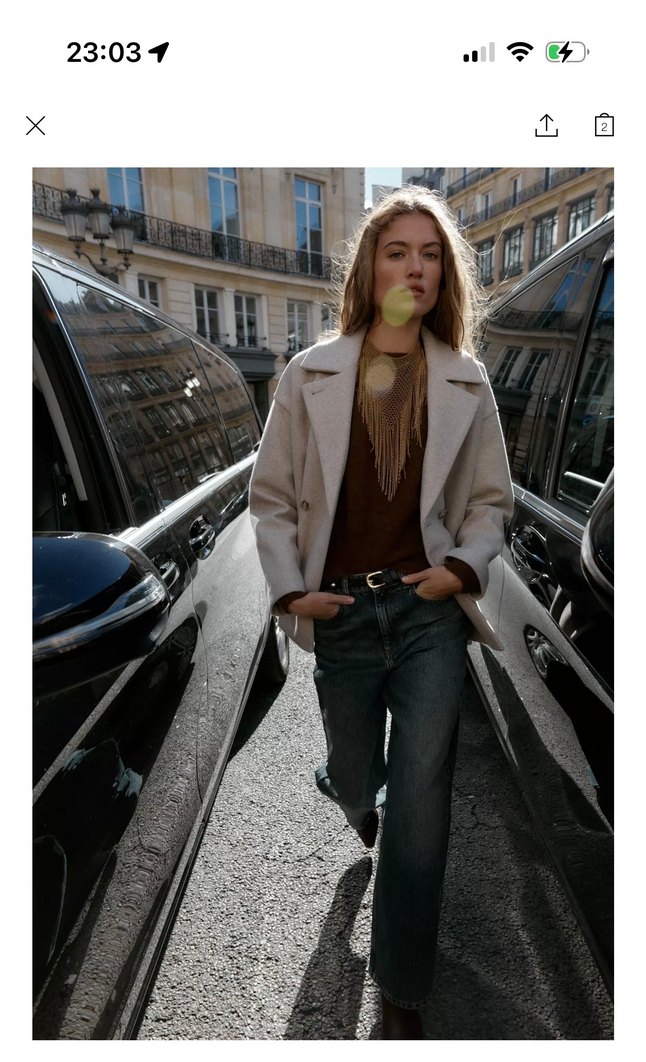 YUMUŞAK KRUVAZE KABAN Zara - Görsel 2