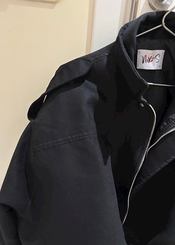 Siyah Süet Kadın Kemerli Midi Ceket - Görsel 2