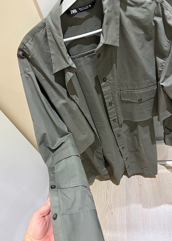 Gri Kamuflaj Desenli Kadın Trençkot - Görsel 3