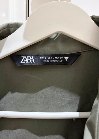 Gri Kamuflaj Desenli Kadın Trençkot - Görsel 2