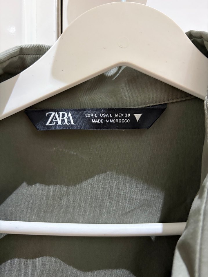 Gri Kamuflaj Desenli Kadın Trençkot - Görsel 2