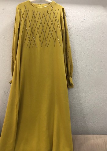 Taşlı Uzun Salaş Kadın Abiye - Görsel 2