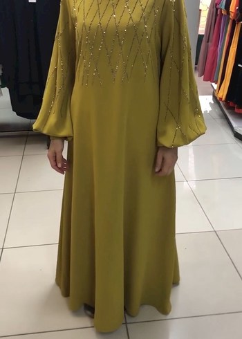 Taşlı Uzun Salaş Kadın Abiye - Görsel 4