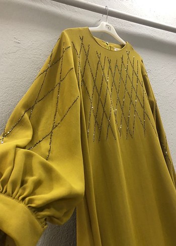 Taşlı Uzun Salaş Kadın Abiye - Görsel 3